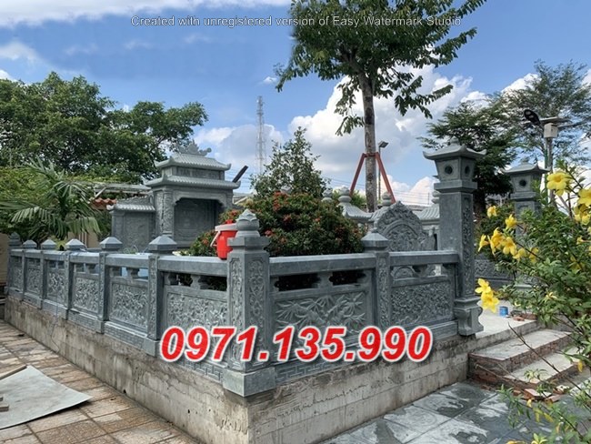 Mẫu nghĩa trang đá để tro cốt đẹp bán tại an giang - nhà mồ gia tộc